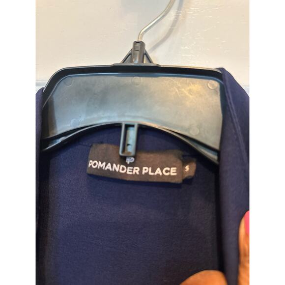 Pomander Place Dress Womens Small Blue Admiral Anderson Button Tuckernuck Blue - Picture 5 of 5